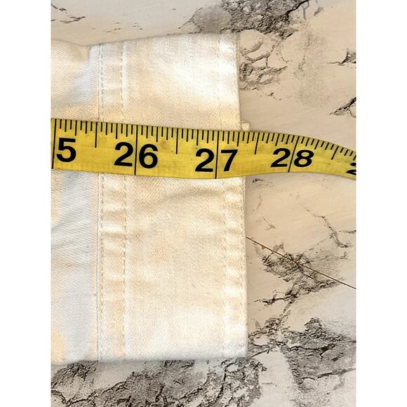 White Denim Jacket with Rhinestone Jacket Size S - Picture 6 of 11